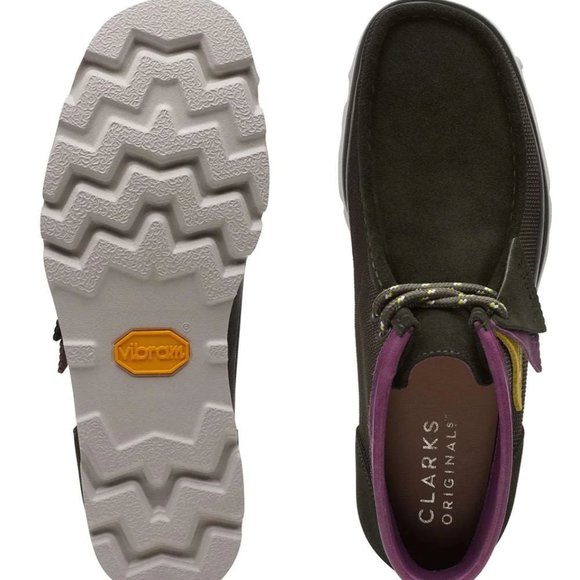 Clarks(r) Wallabee 2.0 gtx green combi Gore-Tex® Waterproof Chukka Boot main image 6